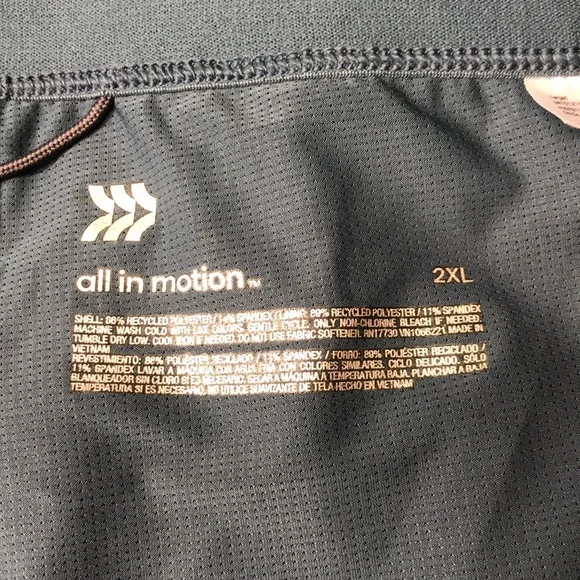 All In Motion Mens Blue 7” Lined Active Shorts Size 2XL | NWT - Picture 4 of 4